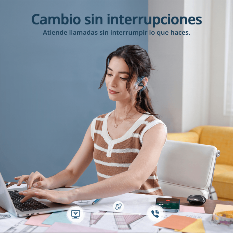 Tronsmart OpenFly Clip 2 Auriculares de Oído Abierto con Clip